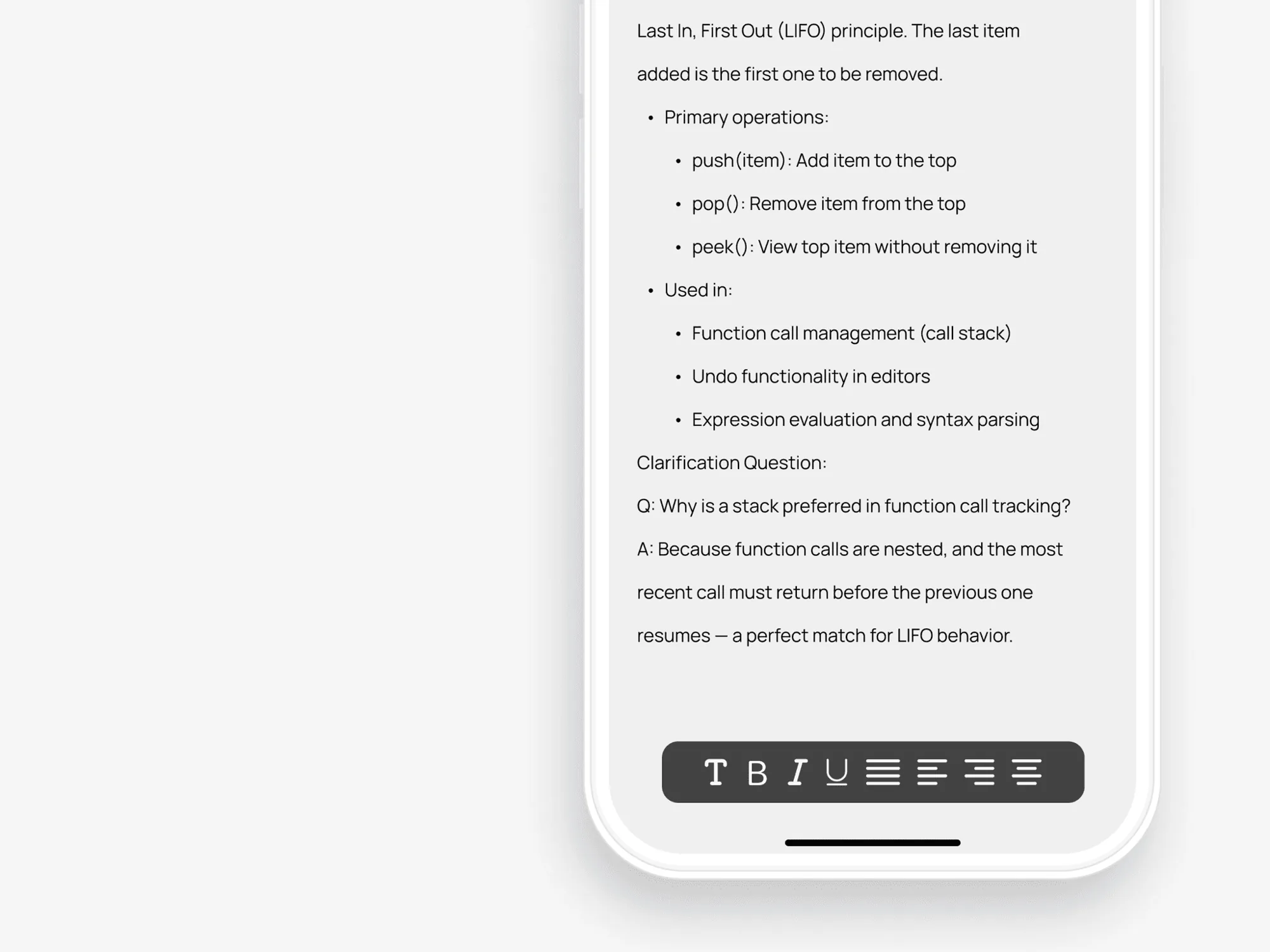 Note editor