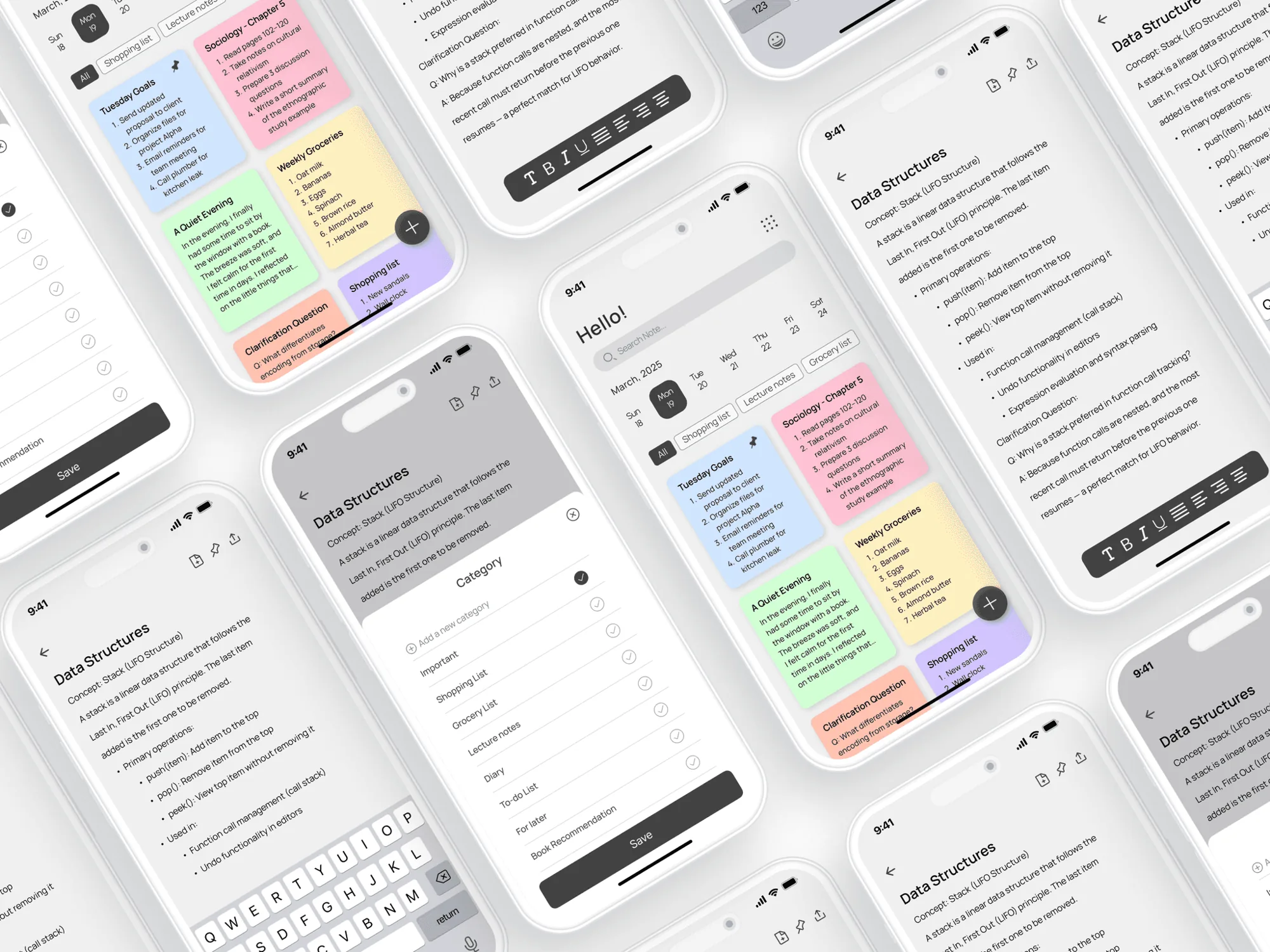 Note app overview
